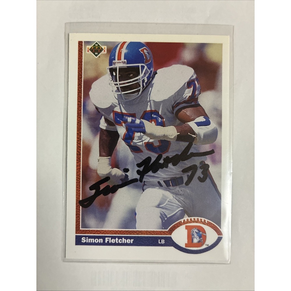 1991 Upper Deck Simon Fletcher #396 Signed Autograph
